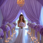 16x10FT Lavender Backdrop Curtains for Wedding Parties, Wrinkle Free Polyester Photography Backdrop Drapes for, alternate