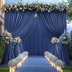 16x10FT Navy Blue Backdrop Curtains for Wedding Parties, Wrinkle Free Polyester Photography Backdrop Drapes for, alternate