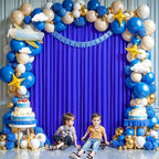 16x10FT Royal Blue Backdrop Curtains for Wedding Parties, Wrinkle Free Polyester Photography Backdrop Drapes for, alternate
