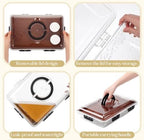 16x11 Chilled Serving Tray with Lid for Party, 1 Set, Wood Color, alternate view 4