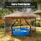 16x16 Pop Up Gazebo Tent with Mosquito Netting, Gazebos on Clearance, Hexagonal Outdoor Canopy Shelter, Patented, alternate