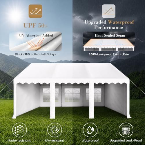 16x20 Party Tents, Heavy Duty Event Tent for Parties, alternate view 4