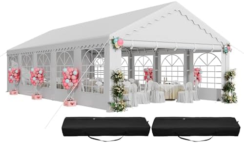 16x32ft Party Tent Outdoor Heavy Duty Wedding Event Shelters in 16x32ft
