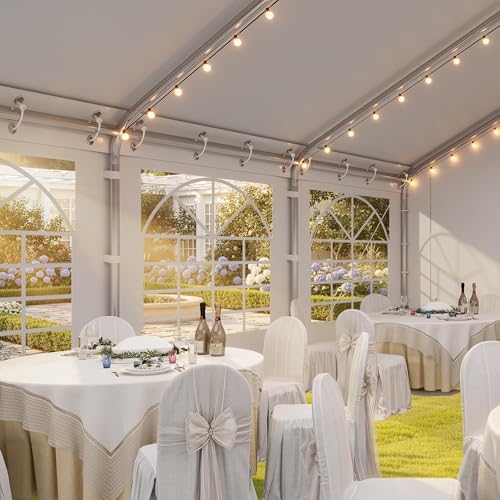 16x32ft Party Tent Outdoor Heavy Duty Wedding Event Shelters in 16x32ft, alternate view 4