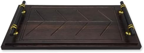 17" Acacia Wood Charcuterie Board Platter with Juice Grooves - Large Serving Tray for Steak, Cheese, alternate view 6