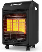 18,000 BTU Propane Heater with ODS & Tip-over Protection, 3-Setting LP Gas Cabinet Heater with Regulator & Hose