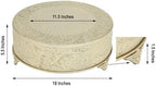 18" Gold Round Embossed Metal Cake Plateau Stand, Wedding Dessert Table Display Riser in Gold, alternate view 2