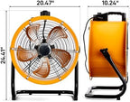 18" High-Velocity Drum Air Circulator Fan, alternate view 3