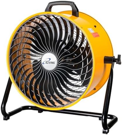 18 in. Low Noise Turbo Fan 4019 CFM 3-Speed Portable Air Circulator for Shop, Office, Greenhouse, Home and