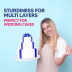18 Inch Cake Drum Pack of 3 - Smooth-Edged - Sturdy Boards Round - Bend Resistant Multi-Layered Cake Base for, alternate view