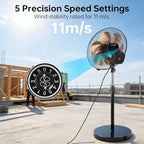 18 Inch DC Oscillating Metal Stand Pedestal Fan, alternate view 2