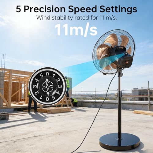 18 Inch DC Oscillating Metal Stand Pedestal Fan, alternate view 2