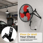18-Inch Industrial Floor Fan, 5300 CFM, 2-in-1 Wall-Mount Design, alternate view 6