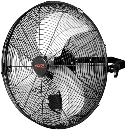 18 Inch Industrial Wall Mount Fan 2PCS High Velocity 4000 CFM Black, alternate view 5