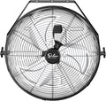 18 Inch Industrial Wall Mount Fan, 4200 CFM 3 Speed Commercial Ventilation Metal Fan for Warehouse, Greenhouse