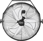 18 Inch Industrial Wall Mount Fan, 4200 CFM 3 Speed Commercial Ventilation Metal Fan for Warehouse, Greenhouse