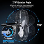 18 Inch Industrial Wall Mount Fan, 4200 CFM 3 Speed Commercial Ventilation Metal Fan for Warehouse, Greenhouse, alternate
