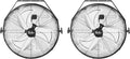 18 Inch Industrial Wall Mount Fan, 4200 CFM 3 Speed Commercial Ventilation Metal Fan for Warehouse, Greenhouse