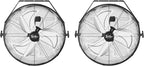 18 Inch Industrial Wall Mount Fan, 4200 CFM 3 Speed Commercial Ventilation Metal Fan for Warehouse, Greenhouse