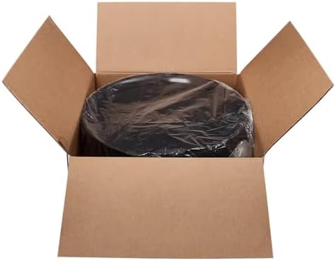 18 inch PS Black Round Serving Tray, 25/case in Black, alternate view 5