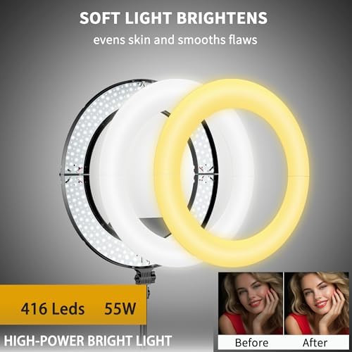 18 inch Ring Light Kit,55W no Bracket, alternate view 2