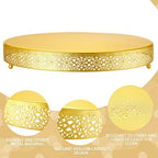 18 Inch Round Wedding Cake Stand for Cupcakes & Desserts, Gold in Gold, alternate view 4