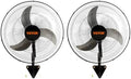 18 Inch Wall Mount Fan, Oscillating, 3-Speed, 4000 CFM, 2 Pack