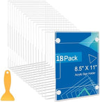 18 Pack Acrylic Sign Holder 8.5 x 11 Wall Mount, Vertical & Horizontal Use, Wall Sign Holders Memo Document Menu
