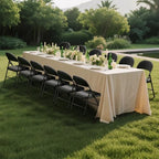 18 Pack Black Padded Folding Chairs with Metal Frame, alternate view 2
