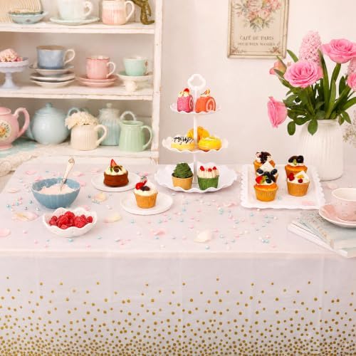 18 Pack Dessert Table Display Set 3 Tiered Tray Stand & Cupcake Holder Display Tower for Cakes, Cupcakes, alternate view 6