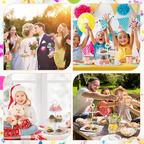 18 Pack Dessert Table Display Set 3 Tiered Tray Stand & Cupcake Holder Display Tower for Cakes, Cupcakes, alternate view 7