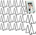 18 pcs 4.5in Plate Stands for Display, Metal Plate Holders Display Stands Can Be Used for Picture Stand, Book
