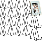 18 pcs 4.5in Plate Stands for Display, Metal Plate Holders Display Stands Can Be Used for Picture Stand, Book