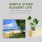 18 pcs 4.5in Plate Stands for Display, Metal Plate Holders Display Stands Can Be Used for Picture Stand, Book, alternate view