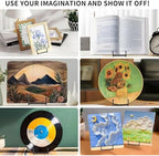 18 pcs 4.5in Plate Stands for Display, Metal Plate Holders Display Stands Can Be Used for Picture Stand, Book, alternate view