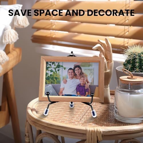 18 Pcs Anti Slip Plate Stands for Display, Black, 6, 8, 10 Inch in Black, alternate view 6
