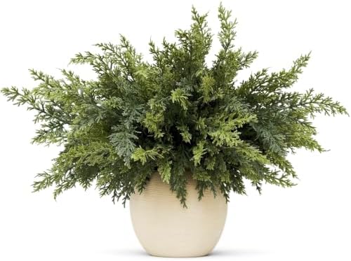 18 PCS Cedar Stems,18-inch Artificial Pine Stems, DIY Handmade Decorative Ornaments, Ideal for Home Decoration
