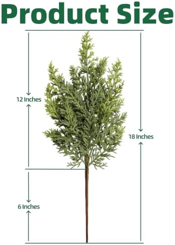 18 PCS Cedar Stems,18-inch Artificial Pine Stems, DIY Handmade Decorative Ornaments, Ideal for Home Decoration, alternate