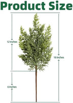 18 PCS Cedar Stems,18-inch Artificial Pine Stems, DIY Handmade Decorative Ornaments, Ideal for Home Decoration, alternate