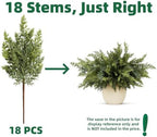 18 PCS Cedar Stems,18-inch Artificial Pine Stems, DIY Handmade Decorative Ornaments, Ideal for Home Decoration, alternate