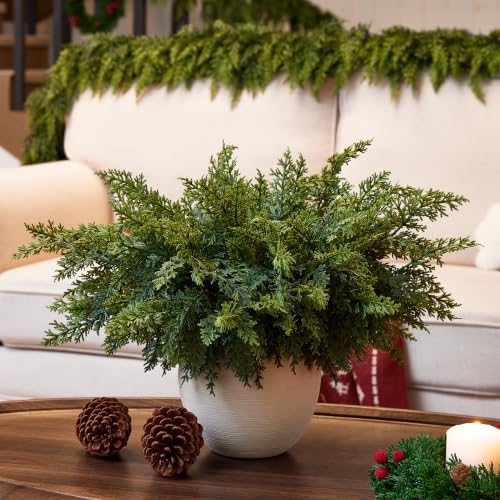 18 PCS Cedar Stems,18-inch Artificial Pine Stems, DIY Handmade Decorative Ornaments, Ideal for Home Decoration, alternate