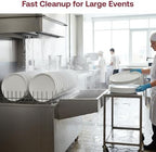18" White Round Plastic Serving Trays, 25 Count Heavy Duty Disposable Serving Platters, Large Vegetable Platter, alternate