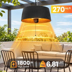 1800W Outdoor Patio Heater, Hanging Patio Heaters for outdoor use, alternate view 3
