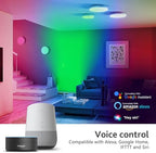 180W RGB Light Bar, RGBCW Wall Washer with APP & RF Remote, IP65 in 40" Adjustable Color(RGB+2700-6500K), alternate view 4
