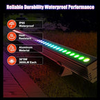 180W RGB Light Bar, RGBCW Wall Washer with APP & RF Remote, IP65 in 40" Adjustable Color(RGB+2700-6500K), alternate view 7