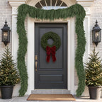 18FT Christmas Norfolk Pine Garland, Real Touch Soft Mantel Decor, alternate view 6