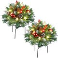 18IN Christmas Decorations Outdoor Urn Filler for Yard Front Porch