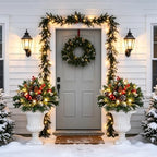 18IN Christmas Decorations Outdoor Urn Filler for Yard Front Porch, alternate view 6