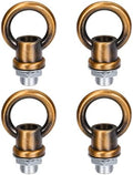 18Lb Load Lamp Female Loop Holder, 4 Set Lifting Eye M10 Fine Thread Nut Hook Ring Shape Structural Support to