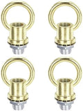 18Lb Load Lamp Female Loop Holder, 4 Set Lifting Eye M10 Fine Thread Nut Hook Ring Shape Structural Support to